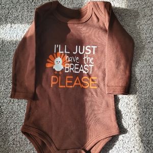 Thanksgiving I'll just have the breast long sleeved onsie